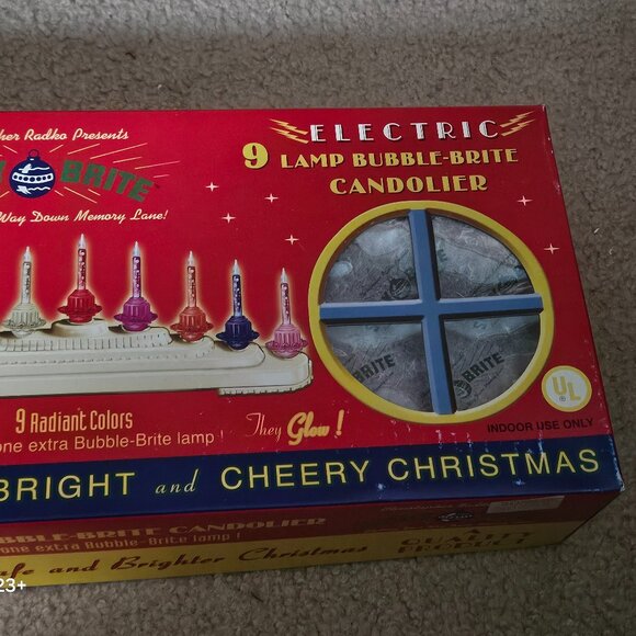 RARE CHRISTOPHER RADKO 9 BUBBLE LIGHT CHRISTMAS HOLIDAY CANDOLIER CENTERPIECE - Picture 6 of 14